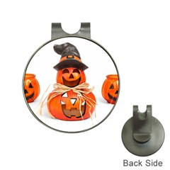 Funny Halloween Pumpkins Hat Clips With Golf Markers by gothicandhalloweenstore