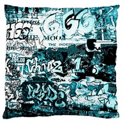 Graffiti Large Flano Cushion Case (one Side) by ValentinaDesign