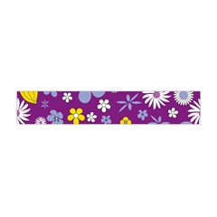 Floral Flowers Flano Scarf (mini) by Celenk