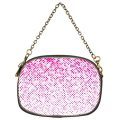 Halftone Dot Background Pattern Chain Purses (one Side)  by Celenk