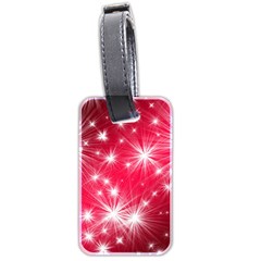 Christmas Star Advent Background Luggage Tags (two Sides) by Celenk