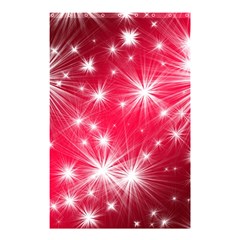 Christmas Star Advent Background Shower Curtain 48  X 72  (small)  by Celenk