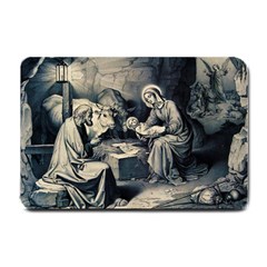 The Birth Of Christ Small Doormat  by Valentinaart