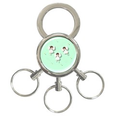 Christmas Angels  3-ring Key Chains by Valentinaart