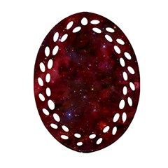 Abstract Fantasy Color Colorful Oval Filigree Ornament (two Sides)