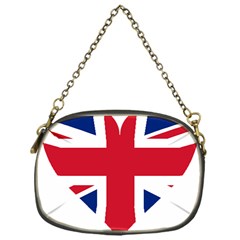 Heart Love Heart Shaped Flag Chain Purses (one Side)  by Celenk