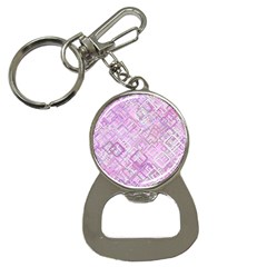 Pink Modern Background Square Button Necklaces