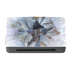 Winter Frost Ice Sheet Leaves Memory Card Reader With Cf by Celenk