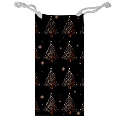 Christmas Tree - Pattern Jewelry Bag by Valentinaart