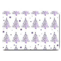 Christmas Tree - Pattern Large Doormat  by Valentinaart