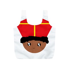 Cutieful Kids Art Funny Zwarte Piet Friend Of St  Nicholas Wearing His Miter Full Print Recycle Bags (s)  by yoursparklingshop