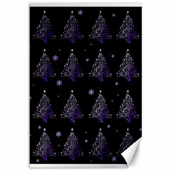 Christmas Tree - Pattern Canvas 12  X 18   by Valentinaart