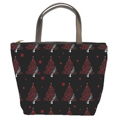 Christmas Tree - Pattern Bucket Bags by Valentinaart