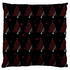 Christmas Tree - Pattern Large Flano Cushion Case (one Side) by Valentinaart