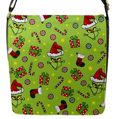 Grinch Pattern Flap Messenger Bag (s) by Valentinaart