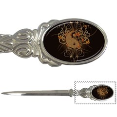 The Sign Ying And Yang With Floral Elements Letter Openers by FantasyWorld7