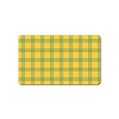 Green Stripes Magnet (name Card) by berwies