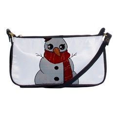 Kawaii Snowman Shoulder Clutch Bags by Valentinaart