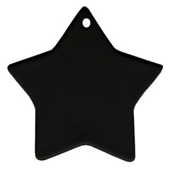 Simulated Black Carbon Fiber Steel Ornament (star) by PodArtist
