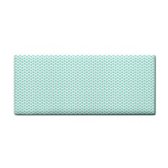 Tiffany Aqua Blue Lipstick Kisses On White Cosmetic Storage Cases by PodArtist