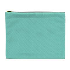 Tiffany Aqua Blue Puffy Quilted Pattern Cosmetic Bag (xl) by PodArtist
