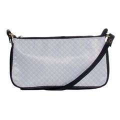 Bright White Stitched And Quilted Pattern Shoulder Clutch Bags by PodArtist