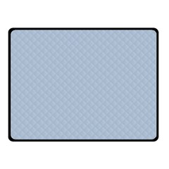 Powder Blue Stitched And Quilted Pattern Double Sided Fleece Blanket (small)  by PodArtist
