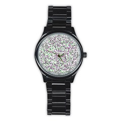 Pattern Stainless Steel Round Watch by gasi