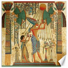 Egyptian Man Sun God Ra Amun Canvas 16  X 16   by Celenk