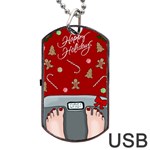 Hilarious holidays  Dog Tag USB Flash (Two Sides)
