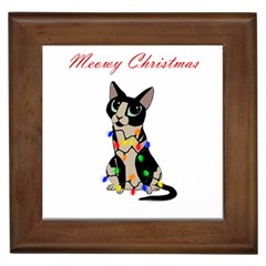 Meowy Christmas Framed Tiles