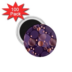 Random Polka Dots, Fun, Colorful, Pattern,xmas,happy,joy,modern,trendy,beautiful,pink,purple,metallic,glam, 1 75  Magnets (100 Pack)  by NouveauDesign