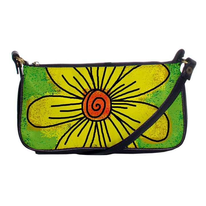 Flower Cartoon Painting Painted Shoulder Clutch Bags