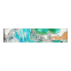 Doodle Sketch Drawing Landscape Velvet Scrunchie by Celenk