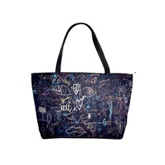 Graffiti Chalkboard Blackboard Love Shoulder Handbags by Celenk