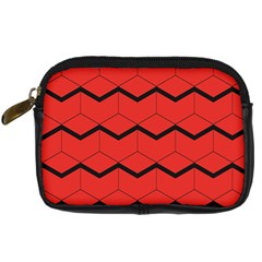 Red Box Pattern Digital Camera Cases by berwies