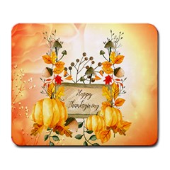 Happy Thanksgiving With Pumpkin Large Mousepads by FantasyWorld7