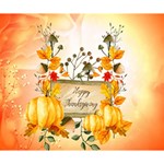 Happy Thanksgiving With Pumpkin Deluxe Canvas 14  x 11  14  x 11  x 1.5  Stretched Canvas