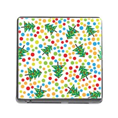 Pattern Circle Multi Color Memory Card Reader (square) by Celenk