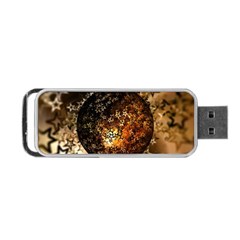 Christmas Bauble Ball About Star Portable Usb Flash (one Side) by Celenk