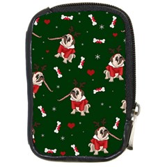 Pug Xmas Pattern Compact Camera Cases by Valentinaart