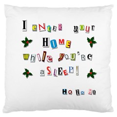 Santa s Note Large Cushion Case (two Sides) by Valentinaart