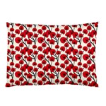 Red Flowers Pillow Case (Two Sides) Back