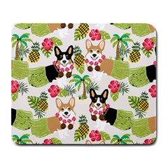 Hula Corgis Fabric Large Mousepads by Celenk