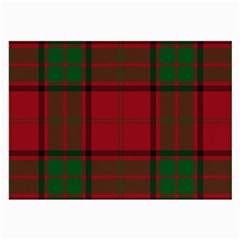 Red And Green Tartan Plaid Large Glasses Cloth (2-side) by allthingseveryone