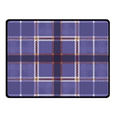 Purple Heather Plaid Double Sided Fleece Blanket (small)  by allthingseveryone