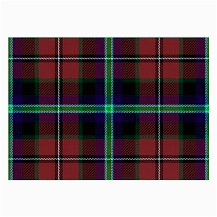 Purple And Red Tartan Plaid Large Glasses Cloth