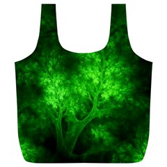 Artsy Bright Green Trees Full Print Recycle Bags (l)  by allthingseveryone