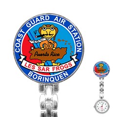 Coast Guard Air Station Borinquen Puerto Rico Stainless Steel Nurses Watch by Bigfootshirtshop