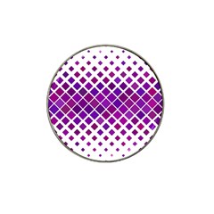 Pattern Square Purple Horizontal Hat Clip Ball Marker by Celenk